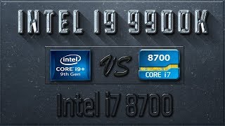 Intel i9 9900K vs i7 8700 Benchmarks  Test Review  Comparison  Gaming  10 Tests [upl. by Aliahkim]