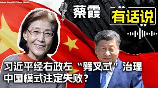 蔡霞有话说：习近平经右政左“劈叉式”治理 中国模式注定失败？ [upl. by Archle]