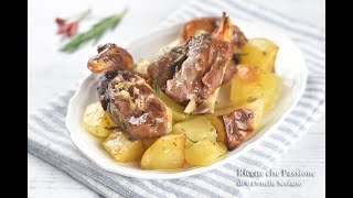 Agnello con patate al forno  Ricette che Passione [upl. by Eboj]