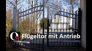 Flügeltor mit Antrieb  OLMAR  Metallbau aus Polen [upl. by Anazraf129]