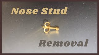 How To Remove Nose Stud with butterfly backing READ DESCRIPTION [upl. by Sachs993]