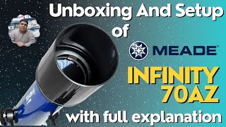 Meade Infinity 70 AZ unboxing and setup guide with full explanation  FotoCart India [upl. by Ingeborg842]