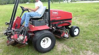 2003 Toro 5500D Reelmaster Fairway Mower w 2283hours w D1105T Diesel Engine Parts for sale [upl. by Anahsal]