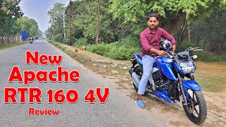 New Tvs Apache RTR 160 4V Riding Mode  2022  Full Detail Review First Ride impression [upl. by Torin]