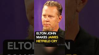 James Hetfield GETS EMOTIONAL after Elton John praises quotNothing Else Mattersquot and the Black Album [upl. by Bobette]