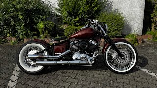 Yamaha VStar XVS 650 CUSTOM BOBBER w VanceampHines [upl. by Podvin]