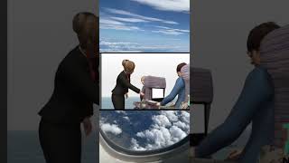 كبرتوا الموضوع يا شباب 🤔😅 سفر سياحة travel traveladvice flight flights fly flightattendant [upl. by Alleunamme]