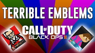 Terrible Emblems 18 Funny Black Ops 2 Emblems [upl. by Anelav]