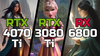 RTX 4070 Ti vs RTX 3080 Ti vs RX 6800  Test in 10 Games [upl. by Atteyram]