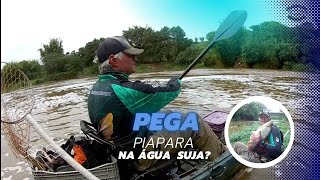 Rio Atibaia BUFANDO no POÇÃO PESCA de Piaparas de caiaque [upl. by Akerboom]