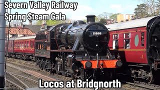 Severn Valley Railway Spring Steam Gala  Various Locos at Bridgnorth Inc Terrier 672 FENCHURCH [upl. by Soloman249]