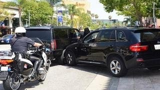 Justin Bieber In A Car Accident After Paparazzi Chase In Beverly Hills [upl. by Neram305]