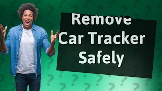 Who can remove a tracker from a car [upl. by Aromat]