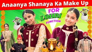 Anaanya amp Shanaya Ka Make Up For Lohri Function  RS 1313 VLOGS  Ramneek Singh 1313 [upl. by Paschasia]