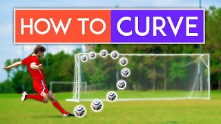 How to Shoot with CURVE in Soccer [upl. by Aneleairam]