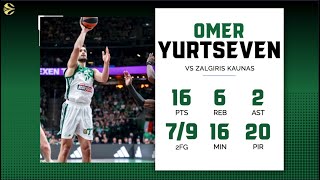 Zalgiris Kaunas  Panathinaikos 8477  Euroleague R11 Highlights Omer Yurtseven 16 Points 20 PIR [upl. by Demahum]