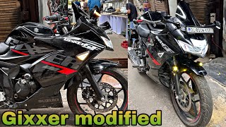 suzuki gixxer sf 150 modified 2023  Gixxer modification skdbikeworld [upl. by Dinerman]