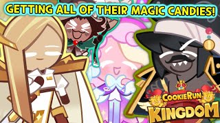 OBTAINING ALL OF THE NEW MAGIC CANDIES Cookie Run Kingdom [upl. by Suiravaj]