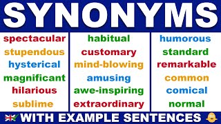 English Synonym Words for IMPRESSIVE ORDINARY  FUNNY  Strengthen Your English Vocabulary [upl. by Jermain]