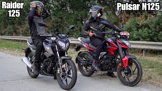 Brand New Pulsar N125 VS Raider 125 Race  First Time on YouTube [upl. by Sydel]