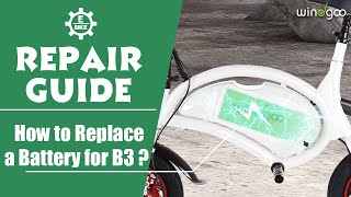 Electric Bicycle Repair Guide  How to Replace a Battery for B3 [upl. by Ahseit30]