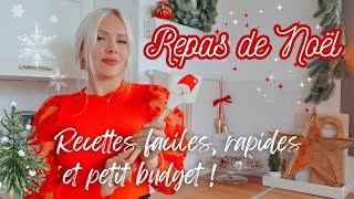 IDÉES REPAS FÊTES 2023 PETIT BUDGET 🎅🏼🍽️ Recettes faciles rapides et pas cher • Menu de fêtes [upl. by Teragramyram491]