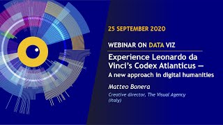 EU DataViz webinar  Matteo Bonera  Experience Leonardo da Vincis Codex Atlanticus [upl. by Mosra]