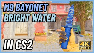 ★ CS2 M9 Bayonet Bright Water  CS2 Knife InGame Showcase 4K [upl. by Ile431]