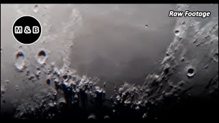 Raw Moon Video Through my Scope  4K [upl. by Eseilanna]