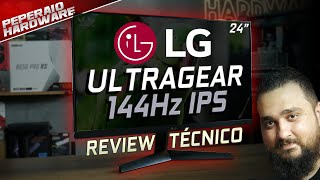 Monitor LG ULTRAGEAR IPS 144Hz 24GN60RB É bom mesmo ou só MARKETING Análise técnica e comparação [upl. by Elbag851]