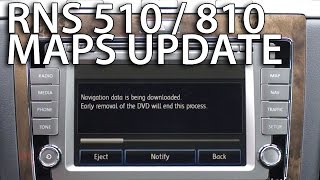 How to update maps in RNS 510  810 Volkswagen Skoda Seat GPS database upgrade [upl. by Idoj]