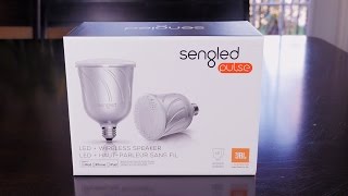 Sengled Pulse 2 in 1 LED Light  Wireless JBL Speaker Review [upl. by Assili]