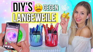 DIYs gegen LANGEWEILE 30 😑 einfache DIY Ideen für Zuhause ✨ gegen Langeweile [upl. by Hakan702]