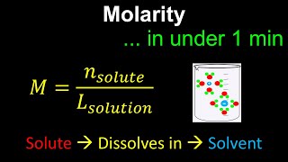 Molarity Solutions  Chemistry [upl. by Hermine]