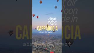 What to expect hot air ballooning in Cappadocia Turkey [upl. by Tugman]