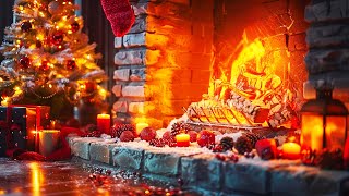 Traditional Christmas Carols 🔥Crackling Christmas Fireplace 🎶 Cozy Christmas Music Ambiance [upl. by Salamone134]