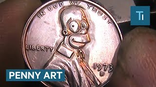 Artist Transforms Pennies Into 207 [upl. by Sletten728]