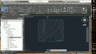 Como crear superficie curvas de nivel en AUTOCAD CIVIL 3D por contornos [upl. by Sanburn132]