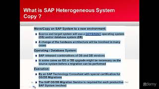 SAP OSDB Migration Series  4 SAP What is Heterogenous System Copy [upl. by Herra]