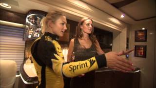 NASCAR Inside Access  Coach Tour with Samantha Busch [upl. by Eriam333]