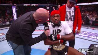 UFC 159 Jones amp Sonnen Octagon Interviews [upl. by Cohlette]