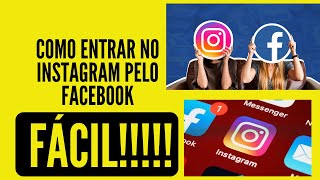 como entrar no instagram pelo facebook  como entrar no instagram pelo facebook no celular [upl. by Kazim]