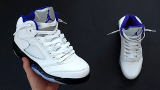 How To Lace NIKE AIR JORDAN 5 LOOSELY  Lace style [upl. by Meesak125]