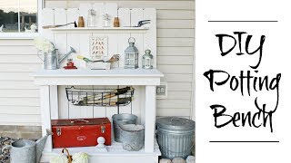 DIY Potting Bench  How To [upl. by Itirahc]