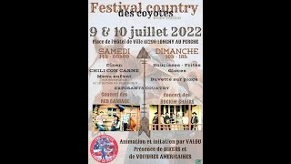 Festival Country des Coyotes Longny au Perche 61le 10 07 2022 [upl. by Lianne]