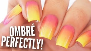 Ombre  Gradient Your Nails Perfectly [upl. by Ranitta931]