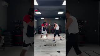 Boxing Workuot With Foot Work Padding 🥊 boxing boxingpadwork boxingtraining [upl. by Hepzi733]