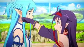 Sword Art Online II  Asuna vs Yuuki Parte 4 Sub Español [upl. by Nert]