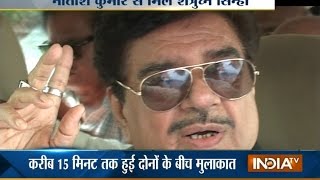 BJP Leader Shatrughan Sinha Meets Nitish Kumar  India TV [upl. by Ytsirc410]