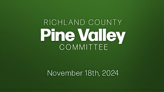 Pine Valley Committee Meeting  20241119 [upl. by Graubert]